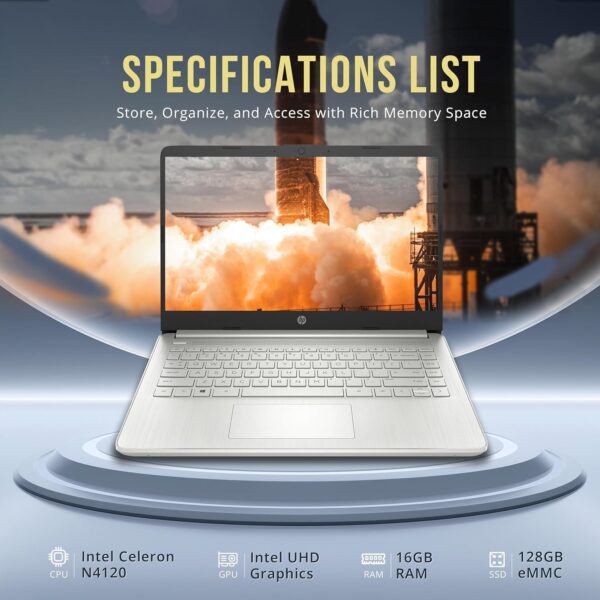 HP Stream 14" HD BrightView Laptop - Image 5